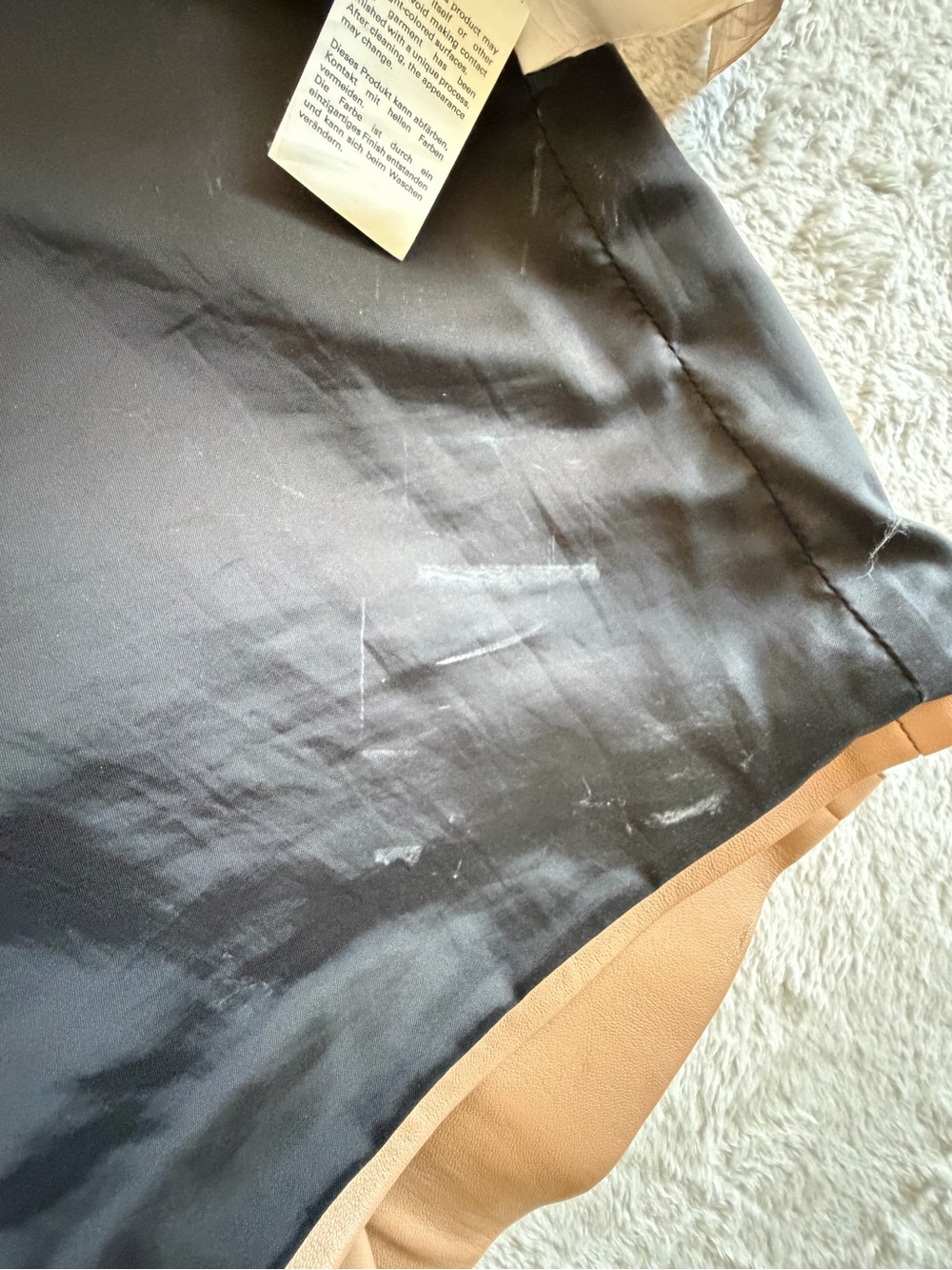 Hugo Boss "Selrita" Lamb Leather Pencil Skirt 12 - Picture 9 of 9